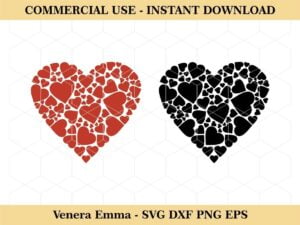 Love Heart Clipart Cut Files SVG