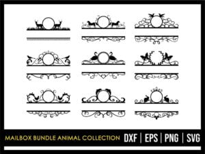 Mailbox SVG Bundle Animal Collection