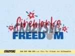 Mickey Mouse Fireworks and Freedom Cut File