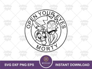 Open Your Eyes Morty SVG