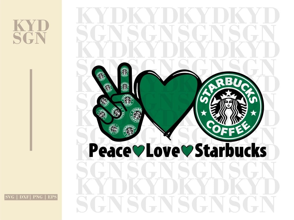 Download Peace Love Starbucks Svg Vectorency
