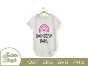 Rainbow Babe T Shirt Design SVG