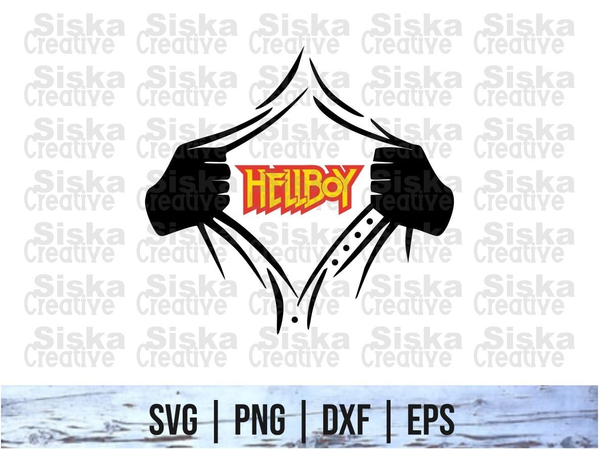 Download Rip Tear Shirt Superhero Hellboy Svg Vectorency