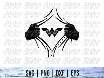Download Wonder Woman Silhouette Svg Bundle Vectorency