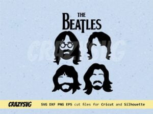 The Beatles Rock Band SVG, The Beatles SVG, Beatles Rock Band SVG, Beatles SVG, PNG, DXF, ESP, Cricut, Cut File, Clipart, Silhouette