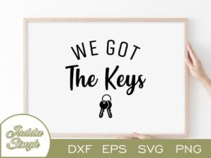 We Got The Keys SVG