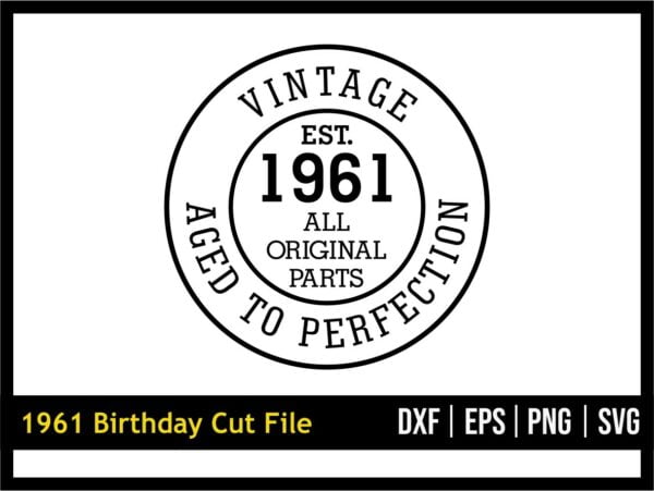 1961 Birthday SVG