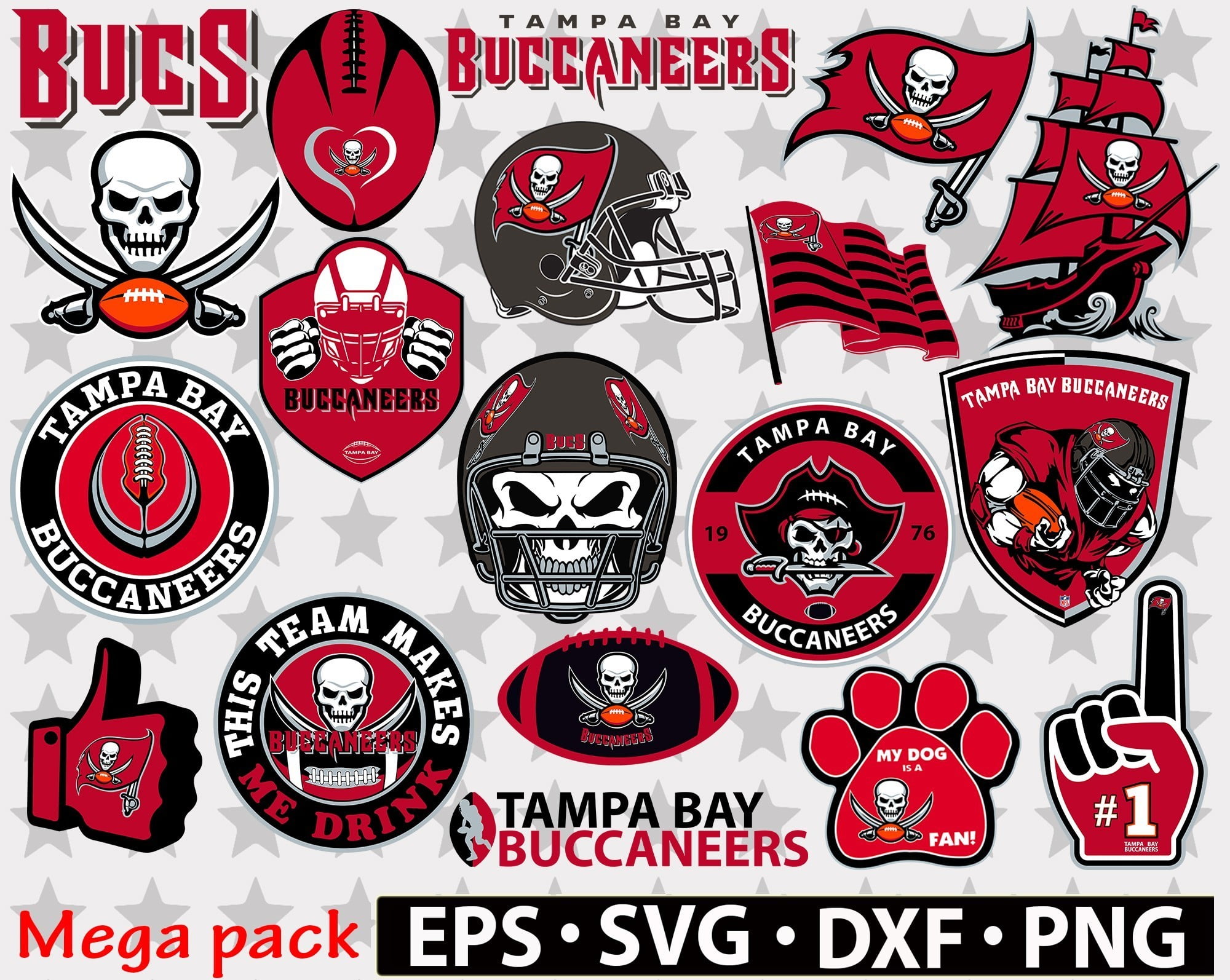 NFL Tampa Bay Buccaneers SVG, SVG Files For Silhouette, Tampa Bay ...