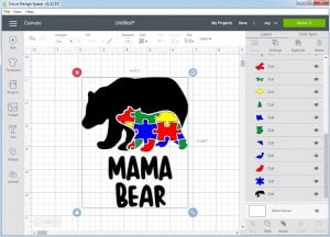 Autism Mama Bears SVG 2