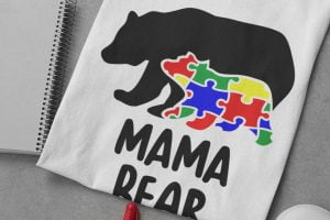 Autism Mama Bears SVG 4