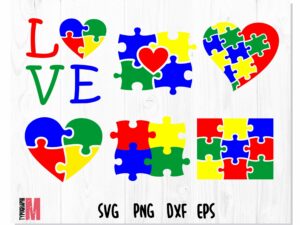 Autism Puzzle SVG bundle 1