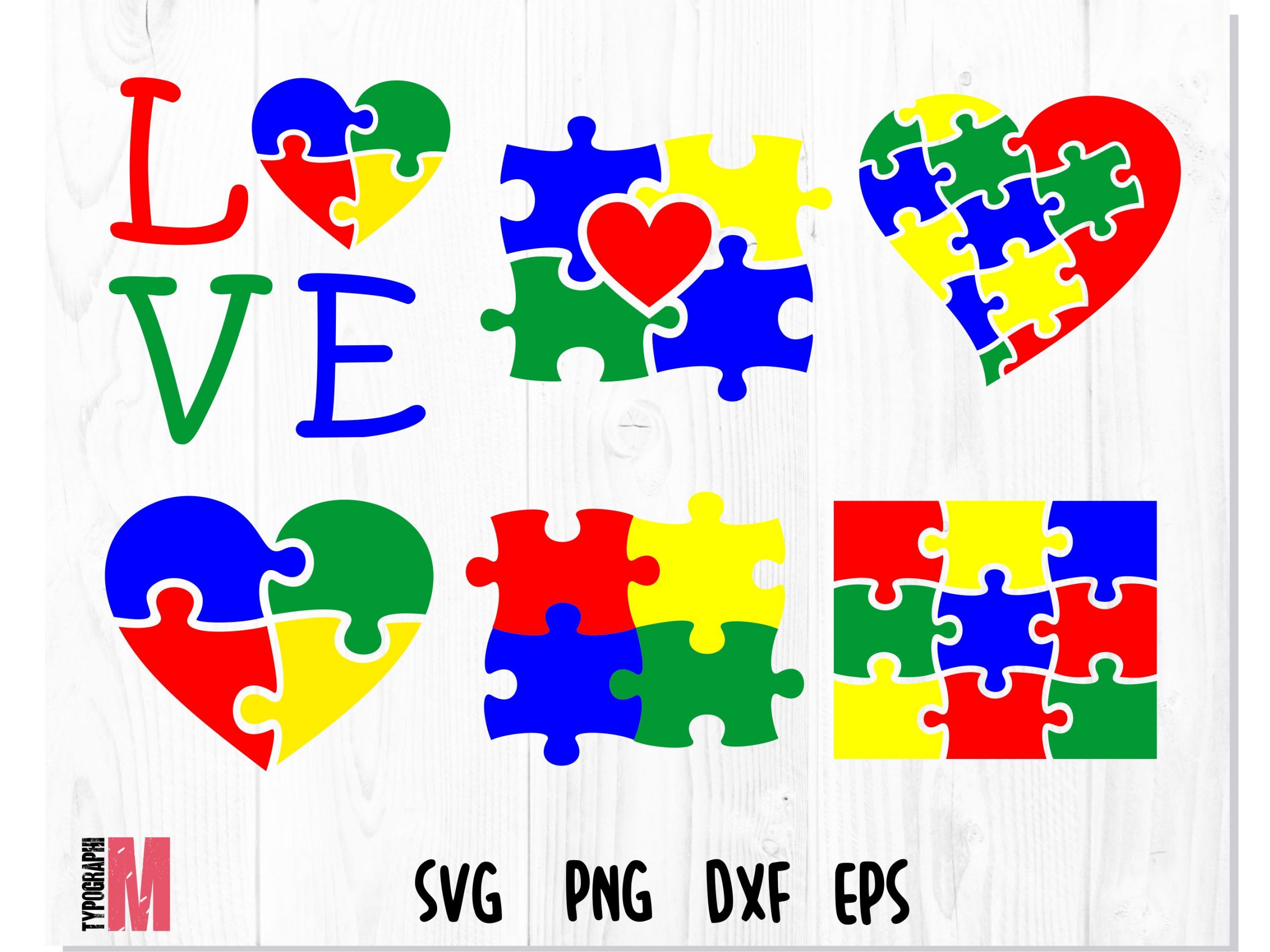 Free Autism Heart Puzzle Svg 466 SVG PNG EPS DXF File