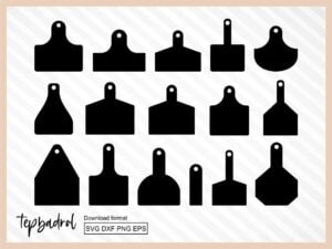 Cow Ear Tags SVG