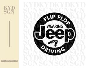 Flip Flop Wearing Jeep Driving