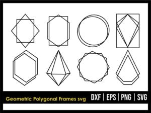 Geometric Polygonal Frames SVG
