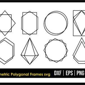 Geometric Polygonal Frames SVG