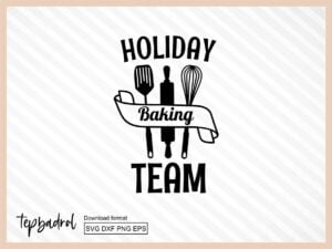 Holiday baking team