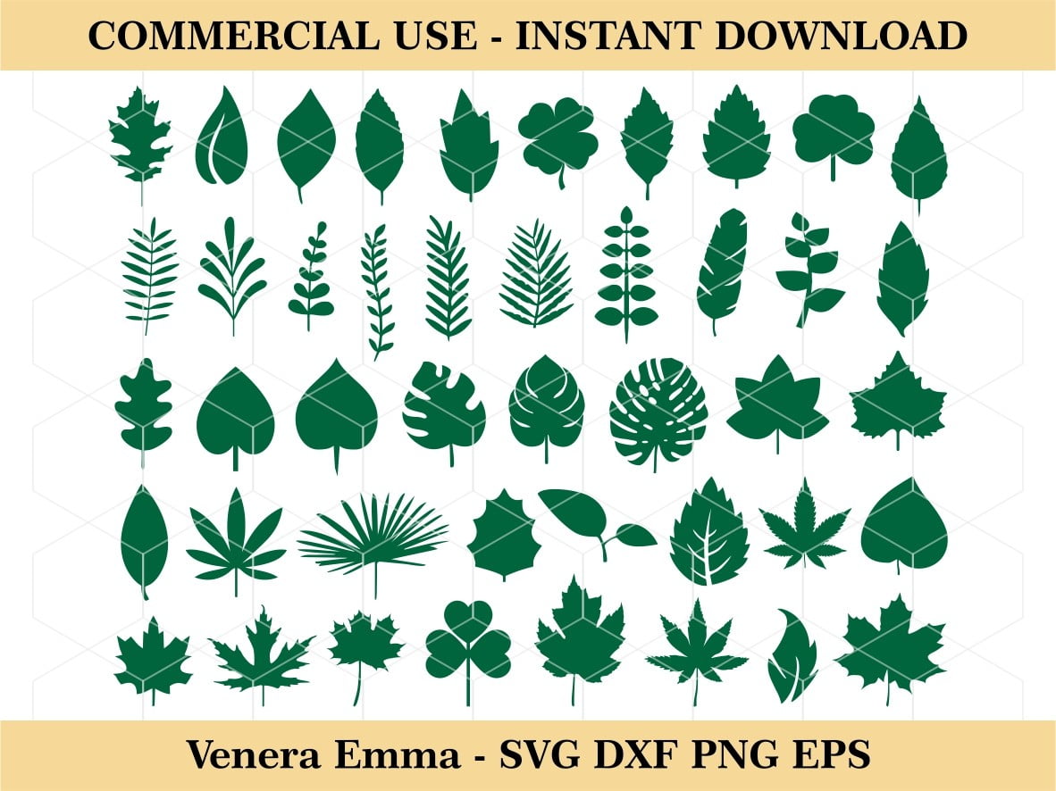 Download Leaf Paper Leaves Svg Cricut Template Vectorency