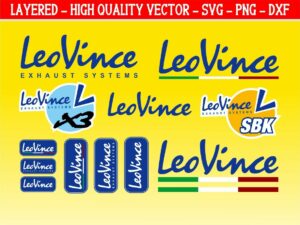 Leo Vince Decals Stickers graphics set cut files svg vector