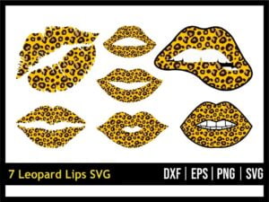 Leopard Lips SVG