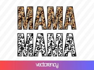 Leopard Mama SVG