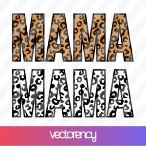 Leopard Mama SVG