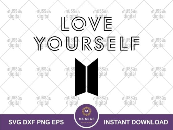 Love Yourself BTS SVG