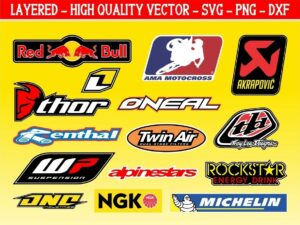 Motocross Decals Vector Files