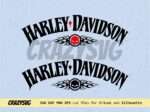 Tank decals for Harley Davidson Vector SVG Cut Files