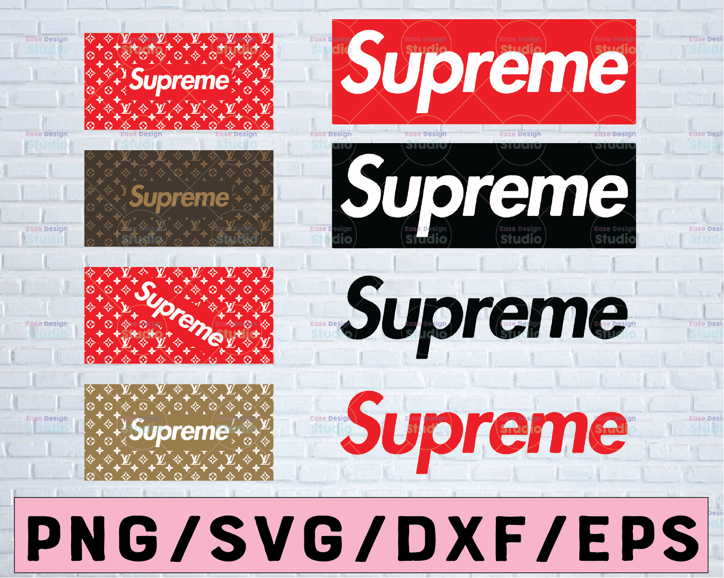 Download Supreme Svg Superme Pattern Svg Louis Vuitton Pattern Cricut File Silhouette Cameo Svg Png Eps Dxf Vectorency