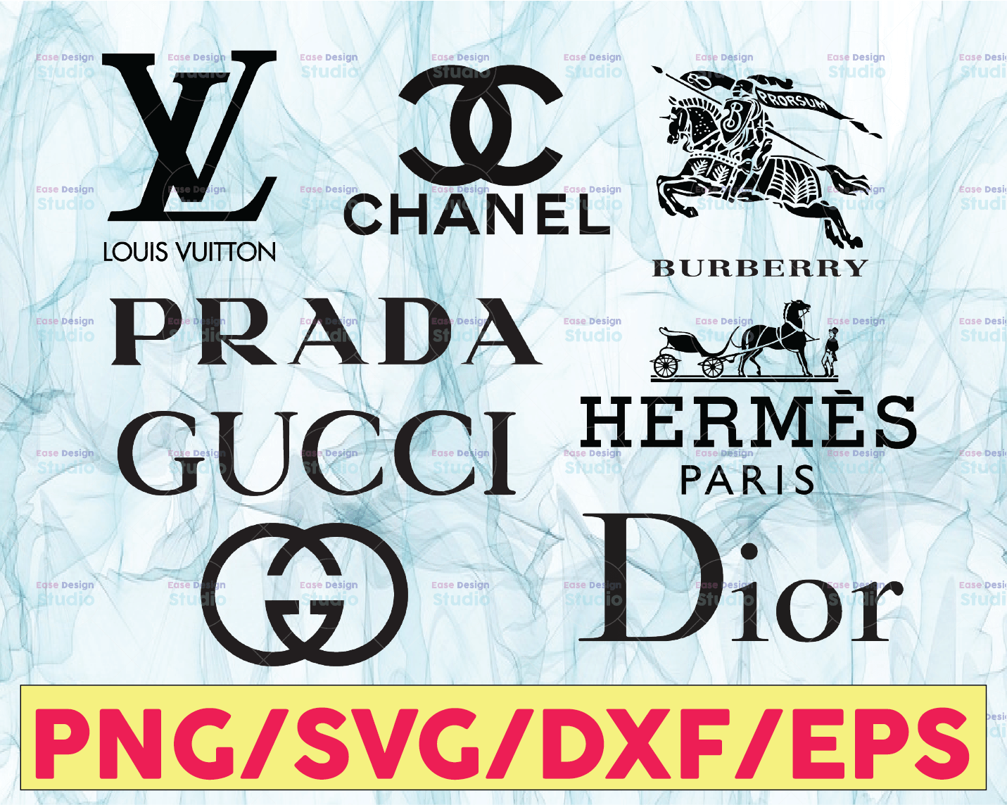 medeleerling Zuivelproducten Vijftig LOGO Fashion brand BUNLDE: Louis Vuitton svg, Chanel svg, Burberry svg,  Prada svg, Gucci svg, Hermes Paris svg, Dior svg, png, dxf,eps | Vectorency