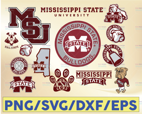 Mississippi State Bulldogs Mississippi State Bulldogs Svg Mississippi State Bulldogs Clipart Mississippi State Bulldogs Cricut Football Team Svg Ncaa Vectorency