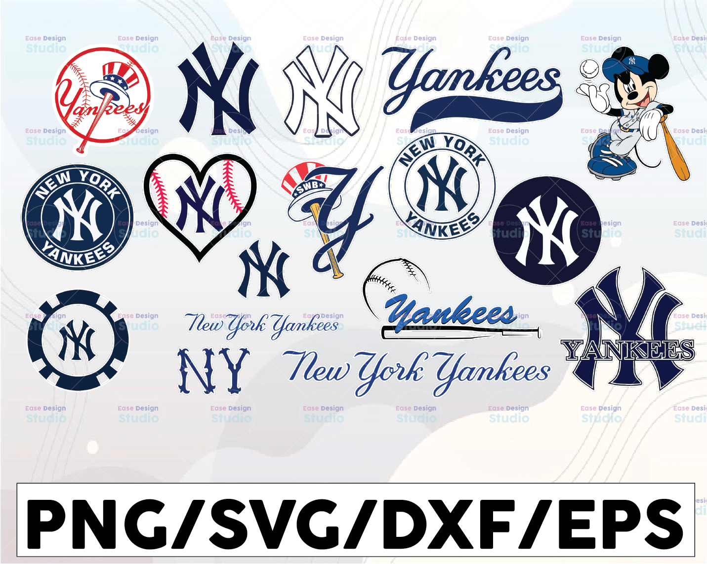Yankees Baseball Svg 886 SVG PNG EPS DXF File