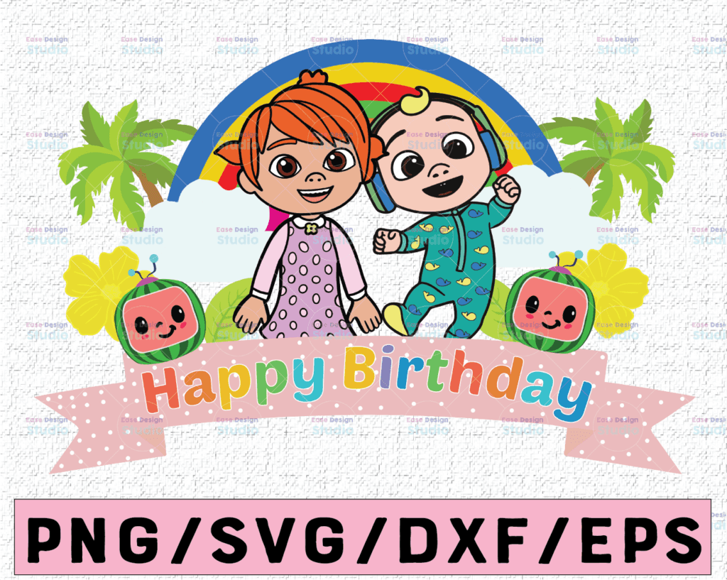 Download Cocomelon JJ And Yo Yo Sister, Coco Melon SVG, Cocomelon ...