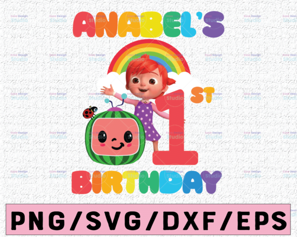 WTMETSY16122020 02 24 Vectorency Cocomelon Personalized Name And Ages Birthday PNG, Cocomelon Birthday PNG, Cocomelon Family Birthday PNG, Watermelon Only PNG JPG