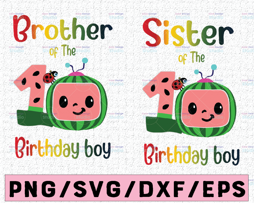 Download Cocomelon Brother And Sister Of Birthday Boy SVG, Coco ...