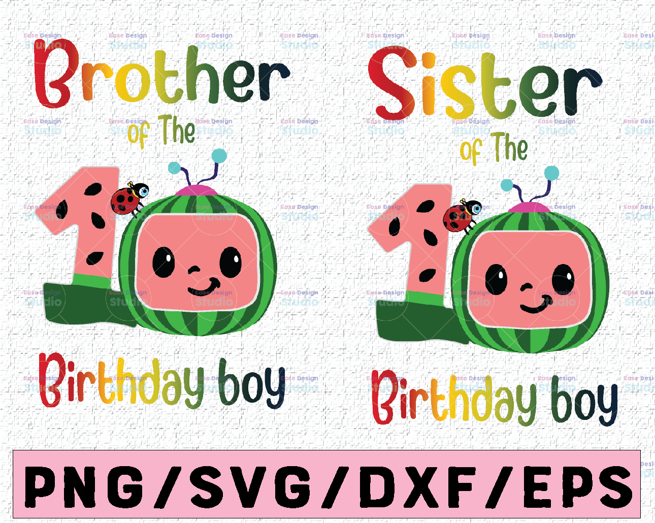 Download Cocomelon Brother And Sister Of Birthday Boy Svg Coco Melon Svg Cocomelon Bundle Svg Cocomelon Birthday Svg Watermelon Birthday Vectorency
