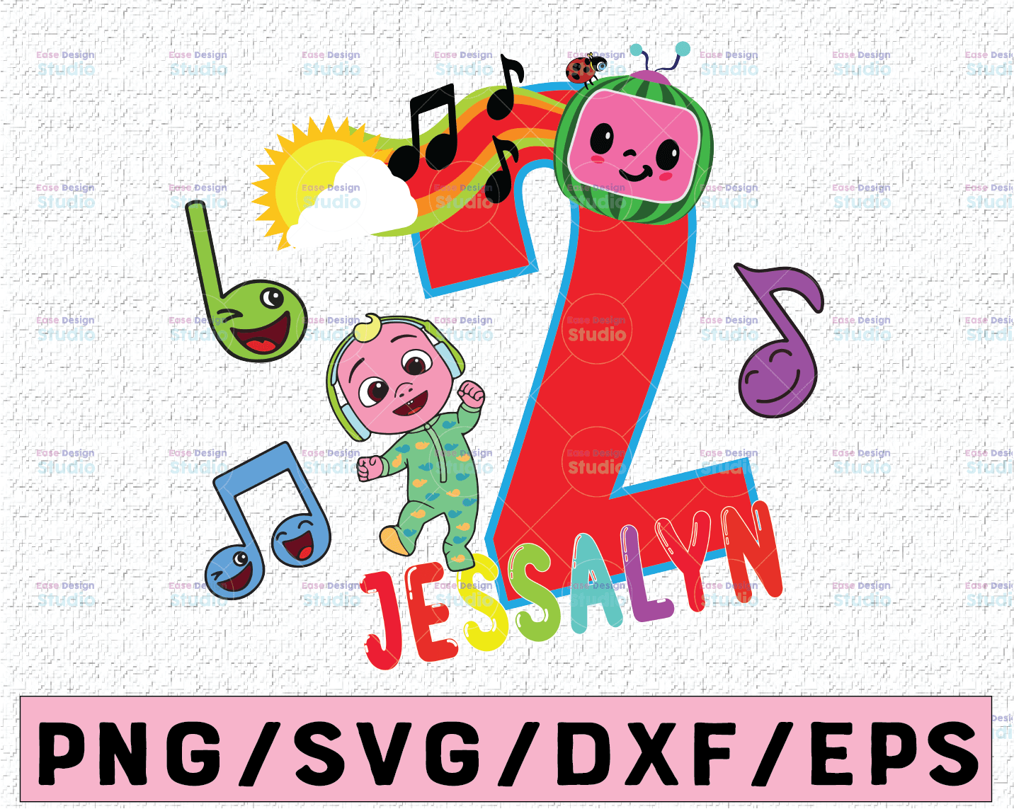 Download Cocomelon Personalized Name And Ages Birthday Png Cocomelon Birthday Svg Cocomelon Family Birthday Svg Watermelon Svg Png Eps Jpg Dxf Vectorency