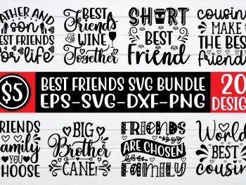 Download Best Friend Svg Bundle Vol 2 Vectorency