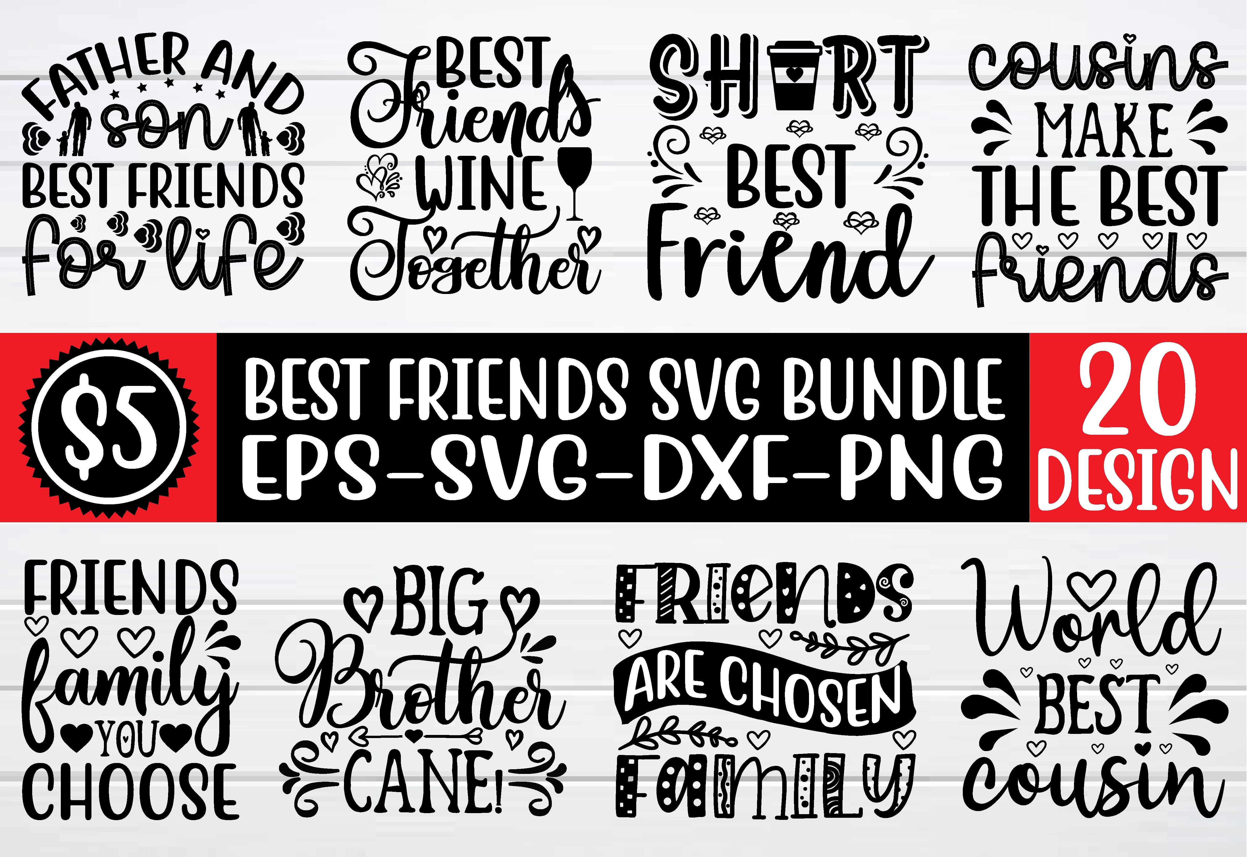Download Best Friend Svg Bundle Vectorency