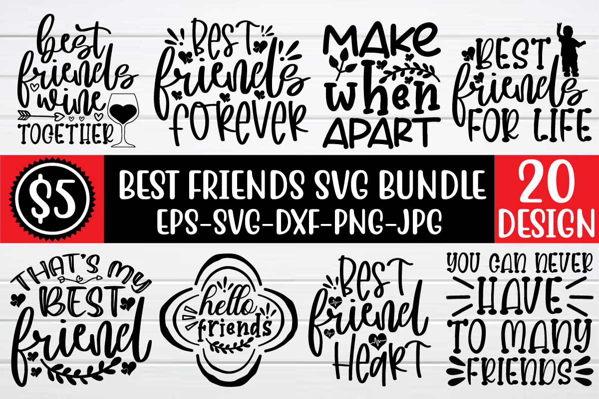 Download Best Friends Svg Bundle Vol 3 Vectorency