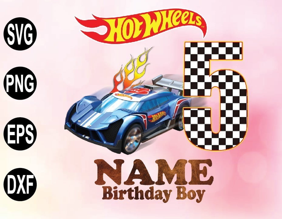 Download Hot Wheels Birthday Png File With Custom Name And Age Hot Wheels Birthday Boy Girl Hot Wheels Birthday Gift Hot Wheels Birthday Family Png File Vectorency