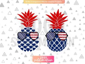 American Pineapple High Heat Screen Print
