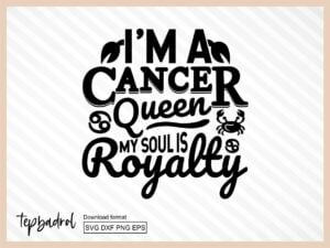 Cancer Queen Zodiac SVG