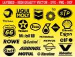 Car motor oil logo SVG Bundle