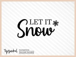 Let it snow SVG
