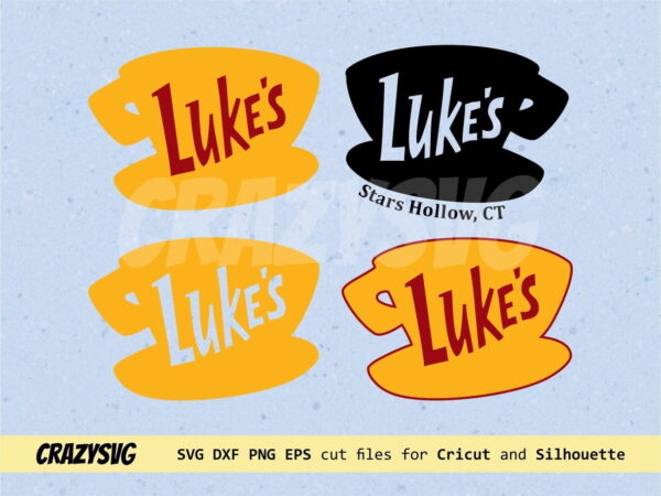 Lukes Cafe Diner Coffee Cup Logo