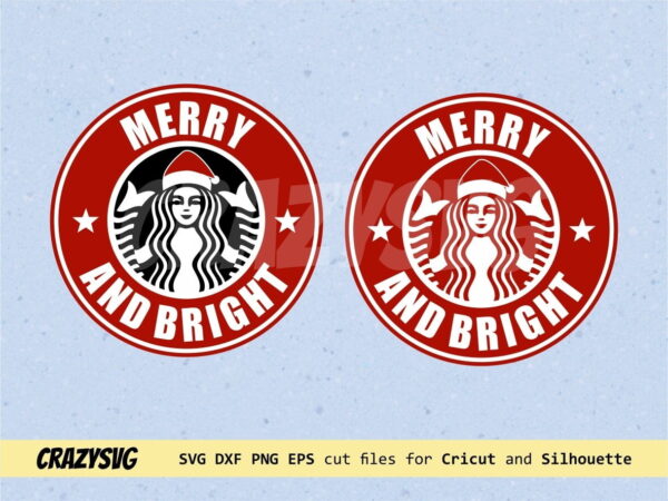 Merry and Bright Starbucks Logo