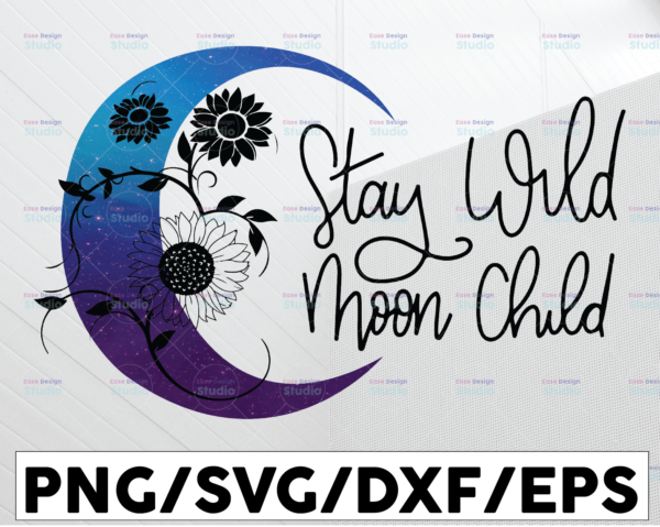 Halloween PNG Stay Wild Moon Child PNG Printable Digital Download ...