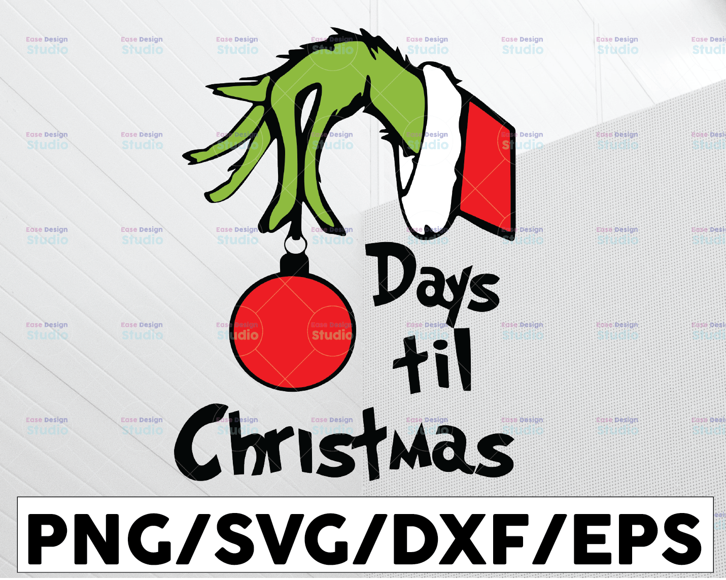 Christmas Countdown SVG Instand Download png dxf Cricut Adobe Sillhouette Tree Shaped eps